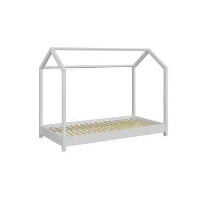 Bella juniorsäng, utan madrass - vit furu (200x90)