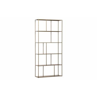 BEPUREHOME Collection bokhylla - antik mässingsmetall