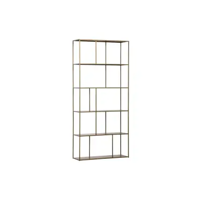 BEPUREHOME Collection bokhylla - antik mässingsmetall