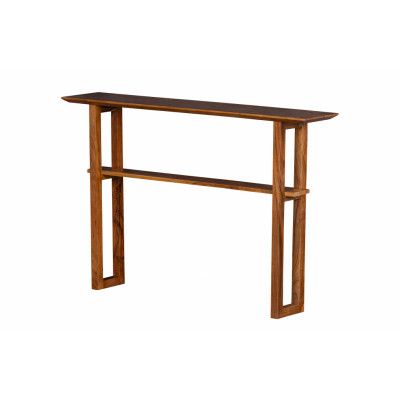 BEPUREHOME Collection sidobord, w. 1 hylla - brunt akaciaträ