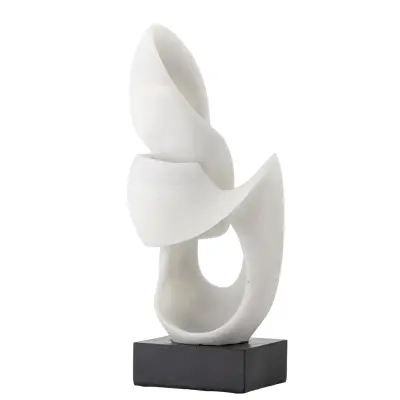 BLOOMINGVILLE Alistair Deco, Vit, Polyresin (L19xH43xB12 cm)