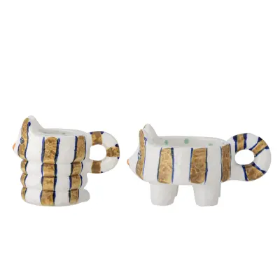 BLOOMINGVILLE Caty Ljusstake, Brun, Stengods