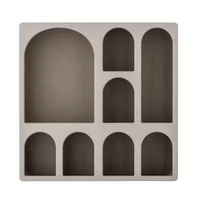 BLOOMINGVILLE Graphia Bokhylla, Brun, MDF (L48xH48xB12 cm)