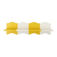 BLOOMINGVILLE MINI Bubbi-hylla, gul, MDF (L80xH22,5xB17 cm)