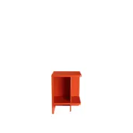 BROSTE COPENHAGEN Tenna sängbord, högervänt, m. 1 hylla - pumpa orange MDF (38x38)