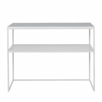 BROSTE COPENHAGEN Tilde konsolbord, med hylla - ljusgrått järn