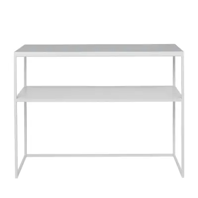 BROSTE COPENHAGEN Tilde konsolbord, med hylla - ljusgrått järn