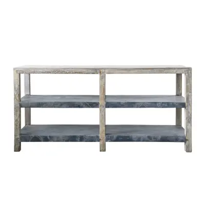 CREATIVE COLLECTION Gatherings Bokhylla - Brunt / Grått Återvunnet Trä / Återvunnet Metall