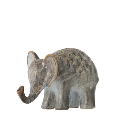 CREATIVE COLLECTION Longuro Deco, Brun, Stengods