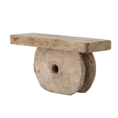 CREATIVE COLLECTION Saphina Hylla, naturligt, återvunnet trä