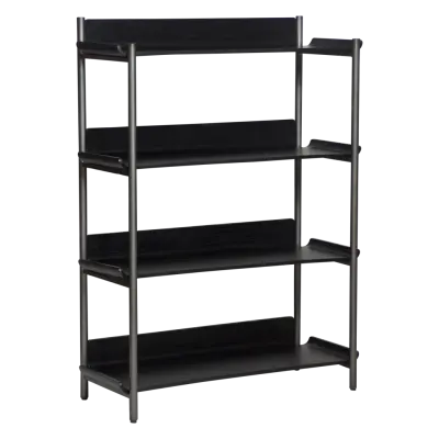 DAN-FORM FRIYAY Bokhylla Svartbetsad askfaner