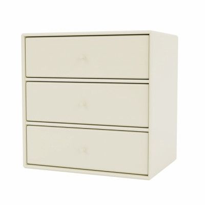 Montana Modul Mini Med 3 Lådor Vanilla