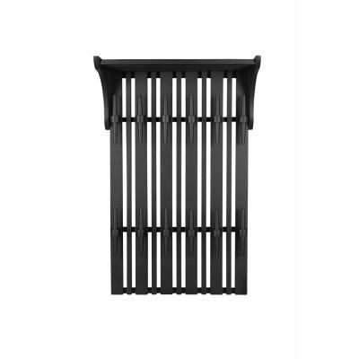 DUTCHBONE Jakub hatthylla, med krokar - svart mangoträ