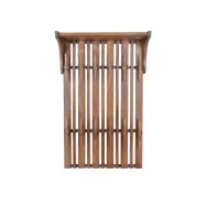 DUTCHBONE Jakub hatthylla, med krokar - valnötsfärgat mangoträ