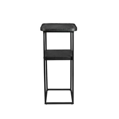 DUTCHBONE Winston sidebord, m. 1 hylla - svart metall, trä och järn