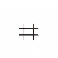 Smile Hylla Set Small Smoked Oak/Black - Eva Solo