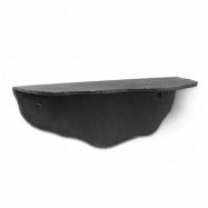 Ferm Living Fracture hylla Svärtad aluminium