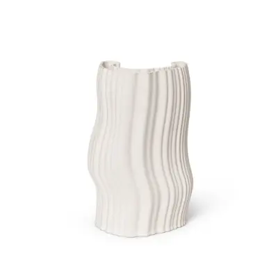 ferm LIVING - Moire Vase Off-White