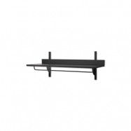 ferm LIVING - Sector Hylla Black Ash/Bl Brass