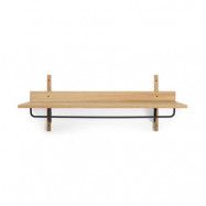 ferm LIVING - Sector Rack Shelf Oak/Black Brass