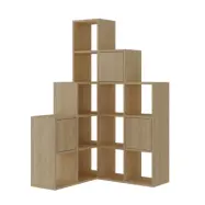 FUNZI LIVING Paleo bokhylla, med 3 dörrar - Safir ek melamin