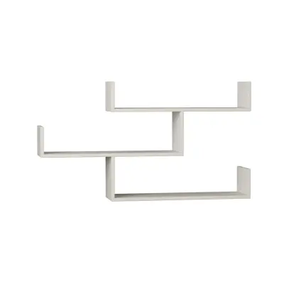 FUNZI LIVING Tibet  vägghylla - vit melamin