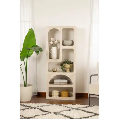 FUNZI LIVING Venüs - Travertin bokhylla