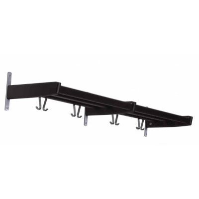 FURBO Meja hatthylla, med hylla och 8 krokar - ek och stål