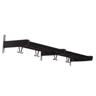 FURBO Meja hatthylla, med hylla och 8 krokar - ek och stål