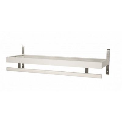 FURBO Nadja hatthylla, m. 1 hylla och hängstång - trä och stål