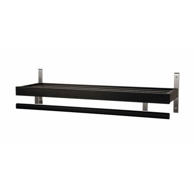 FURBO Nadja hatthylla, m. 1 hylla och hängstång - trä och stål