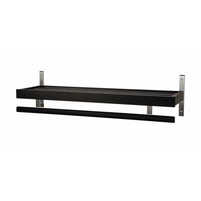 FURBO Nadja hatthylla, m. 1 hylla och hängstång - trä och stål