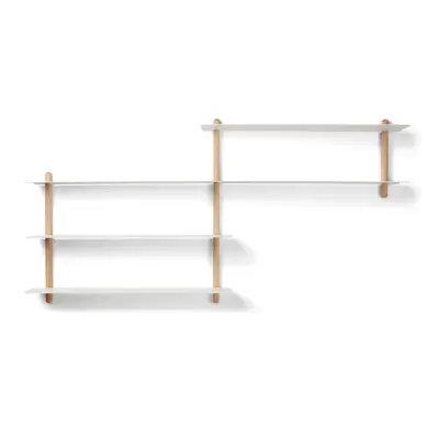 GEJST - Nivo Hylla B Ljus Ek/Vit