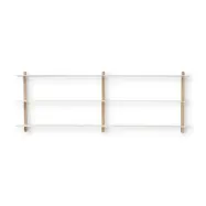 GEJST - Nivo Hylla D Ljus Ek/Vit