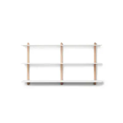 GEJST - Nivo Hylla Large D Ljus Ek/Vit
