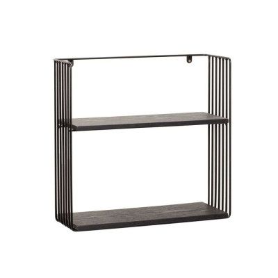Hübsch - Norm Wall Shelf 2 pcs. Small Black