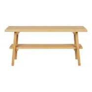 HOUSE NORDIC Ember bänk, med hyllplan - naturlig bambu (28x70)
