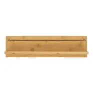 HOUSE NORDIC Ember vägghylla, rektangulär - naturlig bambu och metall (45x10x12)