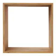 HOUSE NORDIC Lattoon vägghylla, fyrkantig - naturfärgad ek (30x30)