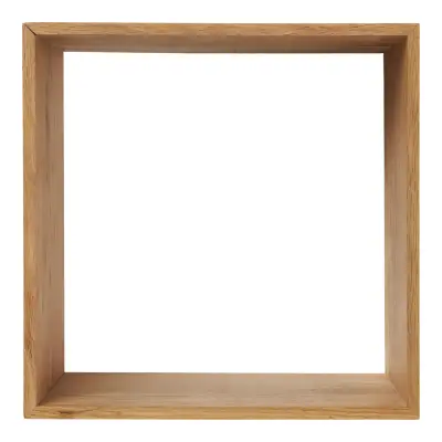 HOUSE NORDIC Lattoon vägghylla, fyrkantig - naturfärgad ek (30x30)