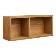 HOUSE NORDIC Oshawa vägghylla, rektangulär - naturlig ekfaner (30x20)