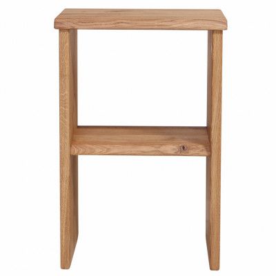 HOUSE OF SANDER nattduksbord, med 1 hylla - naturlig oljad ek