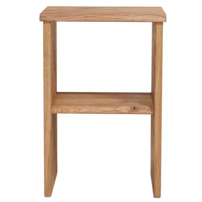 HOUSE OF SANDER nattduksbord, med 1 hylla - naturlig oljad ek