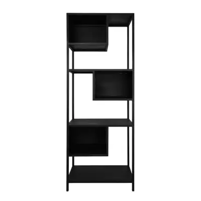 HSM COLLECTION Manhattan Bokhylla, med 3 Fack - Svart Järn