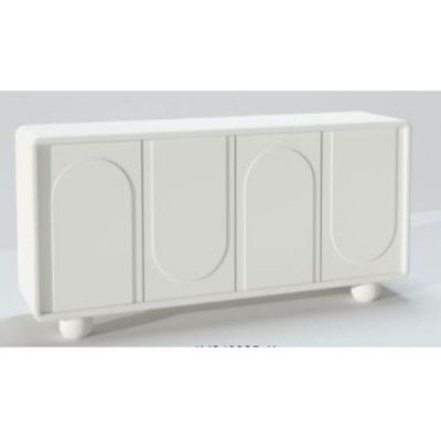 KARE DESIGN Paco skänk, med luckor och hylla - vit MDF