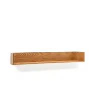KAVE HOME Octavia hylla av askplywood 120 x 20 cm