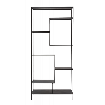 KILROY INDBO Alma bokhylla, rektangulär - svart järn