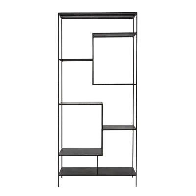 KILROY INDBO Alma bokhylla, rektangulär - svart järn