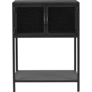 KILROY INDBO Como barsk&aring;p, m. 2 d&ouml;rrar och 1 hylla - svart j&auml;rn