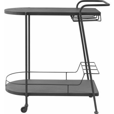 KILROY INDBO Dublin barvagn, m. 1 hylla - svart järn